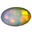 8.35 ct Oval Cabochon (19.27 x 12.12 mm) Play of Colors Rainbow Opal