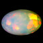 8.35 ct Oval Cabochon (19.27 x 12.12 mm) Play of Colors Rainbow Opal