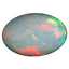 6.24 ct Oval Cabochon (19.60 x 13.05 mm) Play of Colors Rainbow Opal