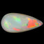 7.70 ct Pear Cabochon (21.98 x 10.32 mm) Play of Colors Rainbow Opal