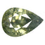 1.28 ct Pear (7.25 x 5.17 mm) Un-Heated Yellow Green Sapphire Gemstone