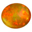 8.38 ct Oval Cabochon (15.65 x 13.27 mm) Play of Colors Rainbow Opal