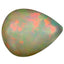 8.22 ct Pear Cabochon (17.54 x 13.89 mm) Play of Colors Rainbow Opal