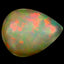 8.22 ct Pear Cabochon (17.54 x 13.89 mm) Play of Colors Rainbow Opal