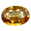 0.96 ct Oval (7.08 x 4.99 mm) UnHeated Yellow Zircon Natural Gemstone