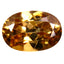 1.78 ct Oval (8.19 x 5.65 mm) UnHeated Brownish Yellow Zircon Gemstone