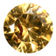 1.78 ct Good-looking 7 mm Round UnHeated Brownish Yellow Zircon Gemstone
