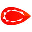 3.48 ct Pear (17.51 x 10.31 mm) Mexico Orange Red Fire Opal Gemstone