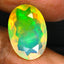 2.46 ct Oval (13.00 x 9.00 mm) Un-Heated Ethiopia Rainbow Opal Gemstone