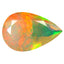 2.38 ct Pear (13.37x8.87mm) Un-Heated Ethiopia Welo Rainbow Opal Gemstone