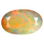 2.54 ct Oval (13.51 x 8.30 mm) Un-Heated Ethiopia Rainbow Opal Stone