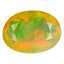 2.24 ct Oval (11.67 x 8.54 mm) Un-Heated Ethiopia Rainbow Opal Stone