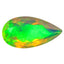 1.53 ct Pear (12.84 x 6.78 mm) Un-Heated Ethiopia Rainbow Opal Stone