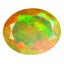 1.54 ct Oval (9.88 x 7.92 mm) Un-Heated Ethiopia Rainbow Opal Loose Stone