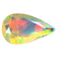 1.65 ct Pear (12.62 x 7.39 mm) Un-Heated Ethiopia Rainbow Opal Stone