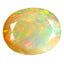 2.21 ct Oval (11.28 x 9.11 mm) Un-Heated Ethiopia Rainbow Opal Gemstone