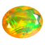 1.99 ct Oval (10.60 x 8.34 mm) Un-Heated Ethiopia Rainbow Opal Loose Stone