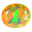 1.83 ct Oval (10.47 x 8.84 mm) Un-Heated Ethiopia Rainbow Opal Stone