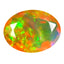 1.70 ct Oval (10.20 x 7.63 mm) Un-Heated Ethiopia Rainbow Opal Stone