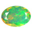 1.44 ct Oval (10.91 x 7.71 mm) Un-Heated Ethiopia Rainbow Opal Gemstone