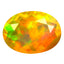 1.80 ct Oval (10.85 x 7.93 mm) Un-Heated Ethiopia Rainbow Opal Stone