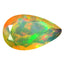 1.68 ct Pear (13.30 x 8.07 mm) Un-Heated Ethiopia Rainbow Opal Stone
