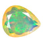1.79 ct Pear (10.85 x 8.97 mm) Un-Heated Ethiopia Rainbow Opal Stone
