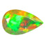 1.41 ct Pear (11.65 x 7.19 mm) Un-Heated Ethiopia Rainbow Opal Gemstone