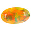 1.73 ct Oval (12.36 x 7.13 mm) Un-Heated Ethiopia Rainbow Opal Gemstone