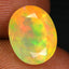 2.17 ct Oval (10.32 x 8.03 mm) Un-Heated Ethiopia Rainbow Opal Gemstone
