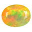2.17 ct Oval (10.32 x 8.03 mm) Un-Heated Ethiopia Rainbow Opal Gemstone