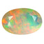 1.92 ct Oval (11.81 x 7.78 mm) Un-Heated Ethiopia Rainbow Opal Stone