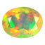 1.63 ct Oval (9.68 x 7.53 mm) Un-Heated Ethiopia Rainbow Opal Loose Stone