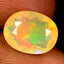 2.42 ct Oval (10.85 x 8.30 mm) Un-Heated Ethiopia Rainbow Opal Stone