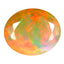 2.00 ct Oval (10.59 x 8.81 mm) Un-Heated Ethiopia Rainbow Opal Gemstone