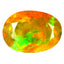 1.91 ct Oval (11.33 x 8.10 mm) Un-Heated Ethiopia Rainbow Opal Stone