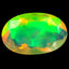 1.73 ct Oval (11.23 x 7.18 mm) Un-Heated Ethiopia Rainbow Opal Loose Stone