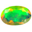 1.73 ct Oval (11.23 x 7.18 mm) Un-Heated Ethiopia Rainbow Opal Loose Stone