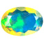 1.40 ct Oval (11.13 x 7.75 mm) Un-Heated Ethiopia Rainbow Opal Loose Stone