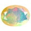 1.42 ct Oval (9.84 x 7.41 mm) Un-Heated Ethiopia Rainbow Opal Gemstone