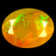 2.50 ct Oval (11.84x9.03mm) Un-Heated Ethiopia Natural Rainbow Opal Stone