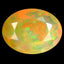 2.12 ct Oval (11.51 x 8.73 mm) Un-Heated Ethiopia Natural Rainbow Opal