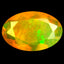 1.65 ct Oval (10.87 x 7.21 mm) Un-Heated Ethiopia Natural Rainbow Opal