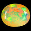 1.35 ct Oval (9.19 x 7.53 mm) Un-Heated Ethiopia Rainbow Opal Loose Stone