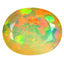 1.35 ct Oval (9.19 x 7.53 mm) Un-Heated Ethiopia Rainbow Opal Loose Stone