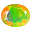 1.50 ct Oval (9.49 x 7.51 mm) Un-Heated Ethiopia Rainbow Opal Loose Stone