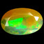 1.62 ct Oval (11.74 x 7.66 mm) Un-Heated Ethiopia Rainbow Opal Gemstone