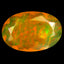 1.33 ct Oval (11.55 x 7.68 mm) Un-Heated Ethiopia Rainbow Opal Loose Stone