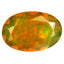 1.33 ct Oval (11.55 x 7.68 mm) Un-Heated Ethiopia Rainbow Opal Loose Stone