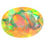 1.16 ct Oval (9.06 x 6.71 mm) Un-Heated Ethiopia Rainbow Opal Stone